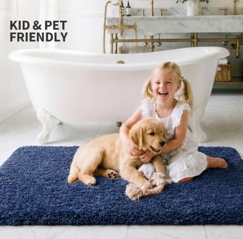ILANGO Bathroom Rugs 60" × 24", Extra Soft Absorbent Microfiber Bath Rugs - Image 2