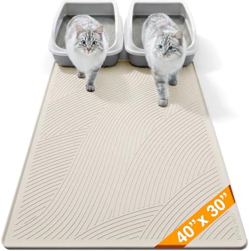 Cat Litter Box Mat by BANLYEO