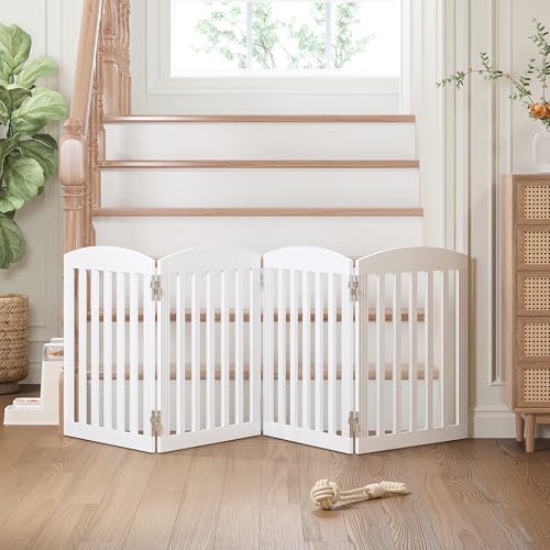 SPIRICH Wooden Freestanding Foldable Dog Gate - Image 4