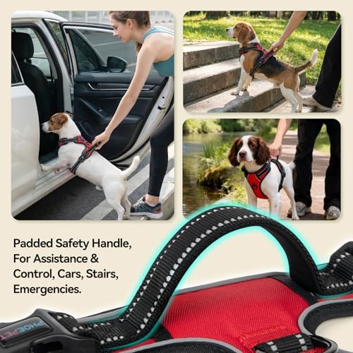 PHOEPET No Pull Dog Harness Medium Reflective Front Clip Puppy Vest - Image 5