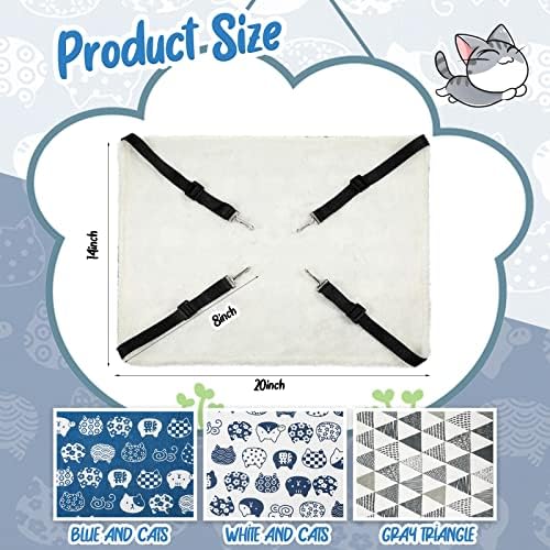 BBTO 3 Pcs Reversible Hanging Hammock Soft Plush - Image 2