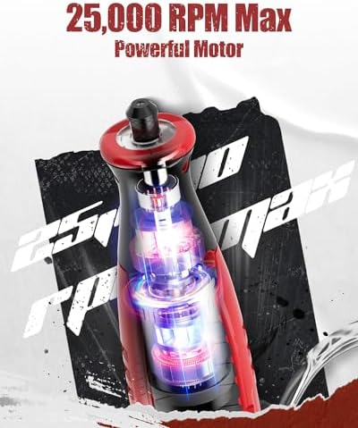 AVID POWER 8V Cordless Rotary Tool 5 Speeds Dog Nail Grinder 4 LED Lights - Image 2
