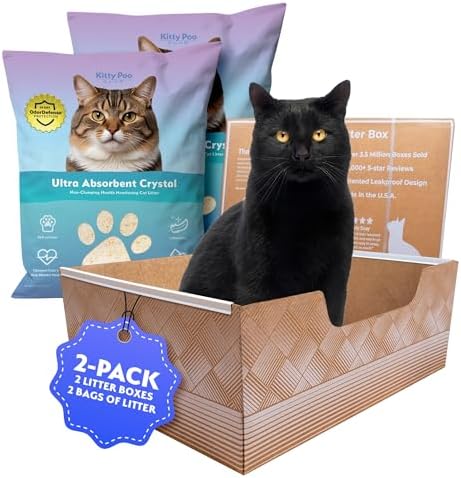 Kitty Poo Club Cat Litter Box 2-Pack by KittyPooClub