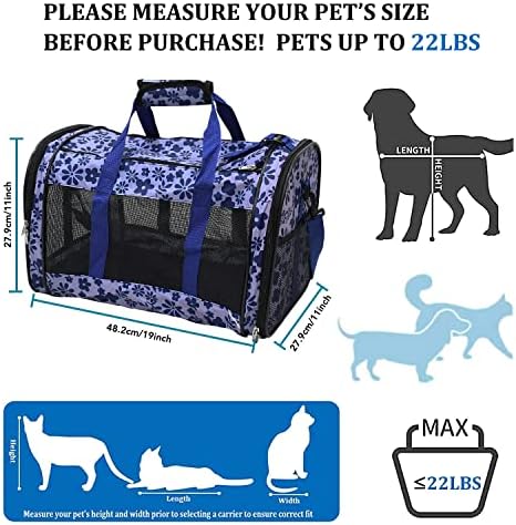 Soft-Sided Kennel Pet Carrier, Airline Approved Travel Handbag - Image 3