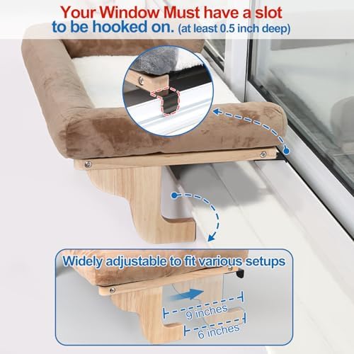 Zakkart Cat Perch for Windowsill - Image 5