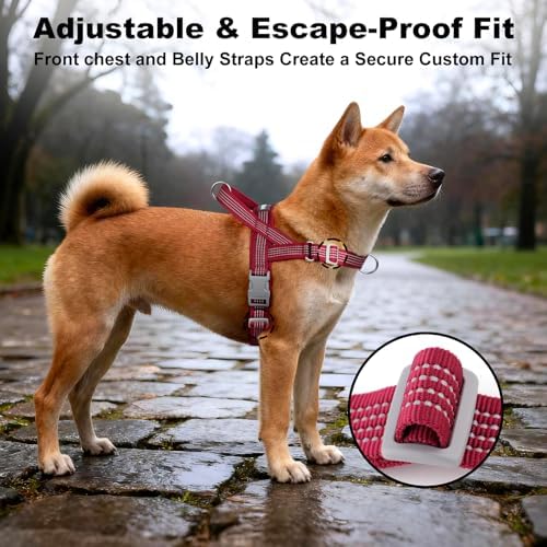 No Pull Dog Harness with Handle, Adjustable Soft Mesh Padded Vest - Image 5