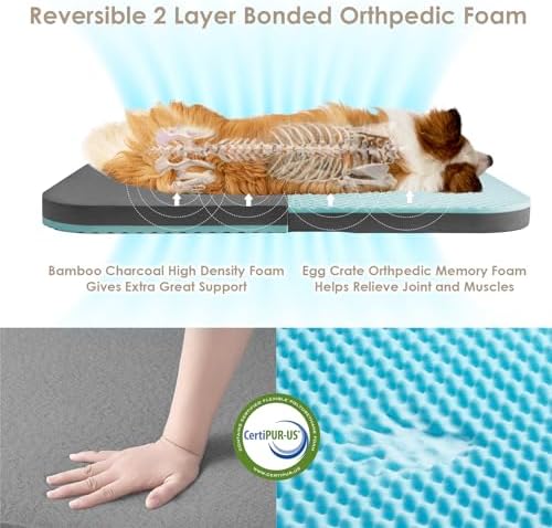 EHEYCIGA Orthopedic Foldable Human Dog Bed - Image 3