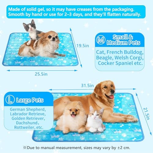 Dog Cooling Mat, Non Toxic Gel Cooling Pad - Image 6