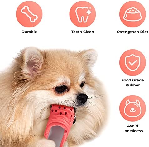 Natural Rubber Slipper Dog Chew Toy, Durable Teeth Cleaning Toy - Image 5
