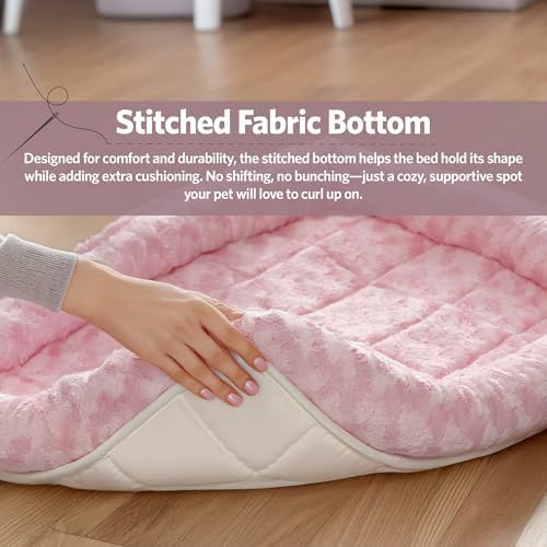 QuietTime by Midwest 22" Dog Crate Bolster Bed, Fashion Pink, Small Breeds - Image 6