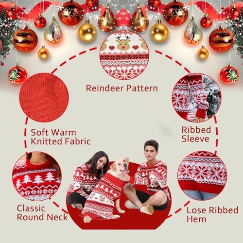 Christmas Matching Dog and Owner Outfits Sweater Clothes,Owner XL - Image 7