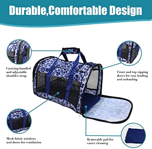 Soft-Sided Kennel Pet Carrier, Airline Approved Travel Handbag - Image 2