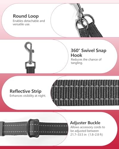 3-in-1 Double Dog Leash, Hands-Free Convertible Leash - Image 4