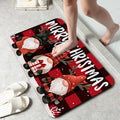 Christmas Gnomes Bathroom Mat, Non-Slip Rubber Backing Thin Low-Profile Bath Rug by Unknown