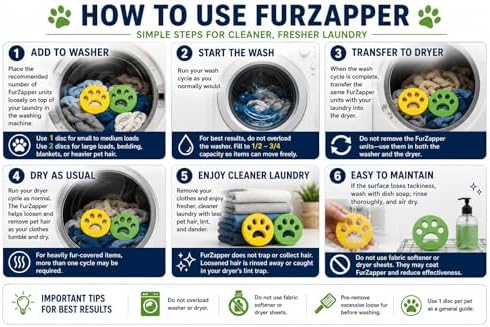 2 Pack FurZapper Pet Hair Remover - Image 4