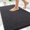 OLANLY Thick Chenille Absorbent Bathroom Rugs Mat 30x20, Dark Grey by OLANLY