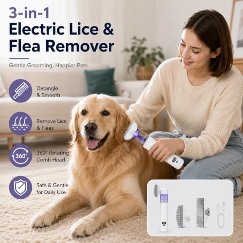 Paw Zap Flea Comb, 3-In-1 Rechargeable - Image 2