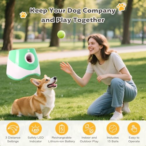 Automatic Ball Launcher for Dogs Indoor Thrower Fetch Machine - Image 2