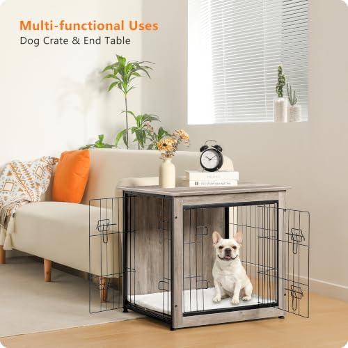 DWANTON 27" Dog Crate Furniture, Dog Kennel Indoor, - Image 7