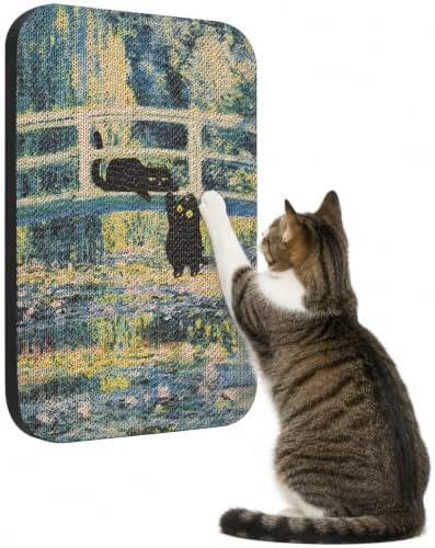 Cat Wall Scratcher, Art Cat Scratching Board by LESISSMER