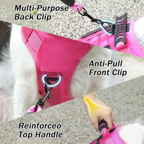 No Pull Tactical Dog Harness Small Sized Dog, Service Dog Vest - Image 4