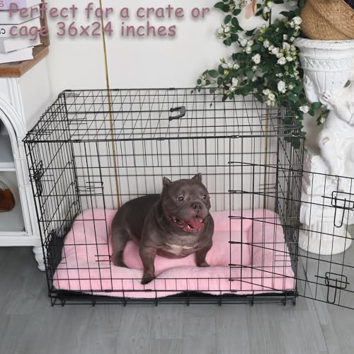 36 Inch Dog Crate Pad Washable, Ultra Soft Cute Dog Crate Bed 36 x 24 - Image 3