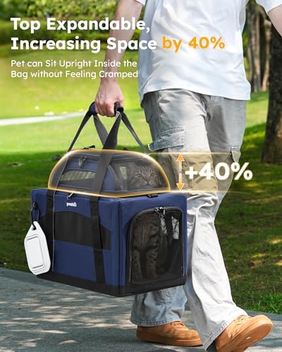 Pecute Cat Carrier, Top Expandable Dog Crate - Image 2