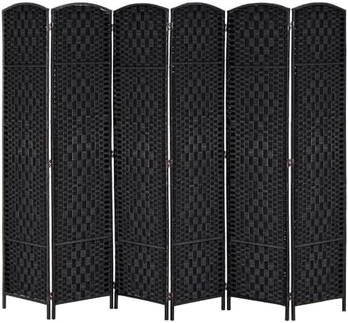 HOMCOM Room Divider 6-Panel, 6FT-Tall Folding Privacy Screen by HOMCOM