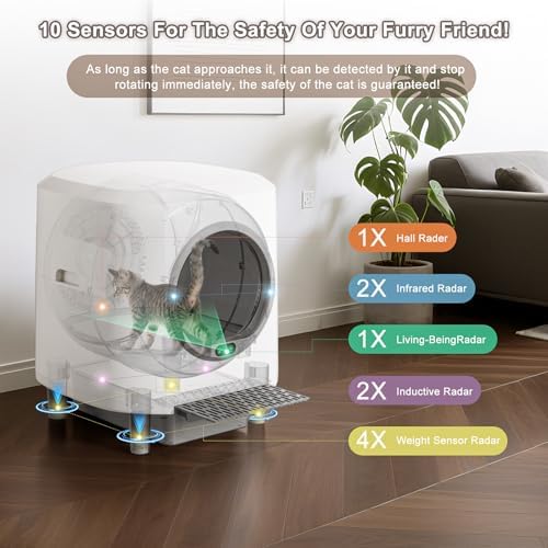 Automatic Litter Box, Self Cleaning Litter Box, Odor Control, 90L Capacity - Image 4