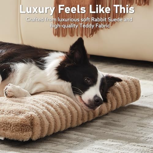 FURTIME Washable Dog Bed Large Sized Dogs, Deluxe Medium Dog Crate Beds - Image 3