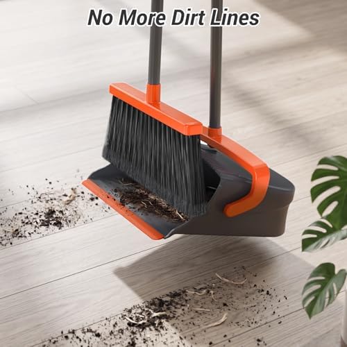 Broom with Dustpan Set for Pet Hair & Dust Cleanup - Image 4