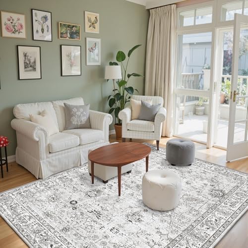Grey Area Rug 3x5 Bedroom Rugs for Entryway Dorm - Image 6
