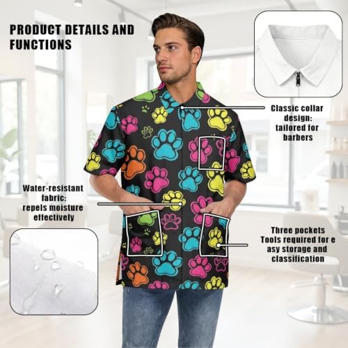 Funny Print Barber Jackets & Smocks - Image 7