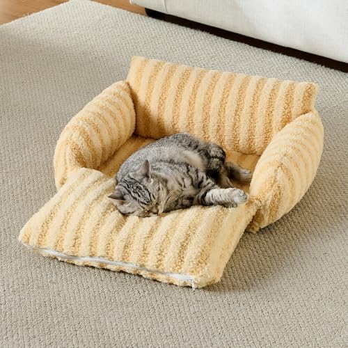 Hollypet Cat Bed Small Dog Orthopedic Couch Beds - Image 6