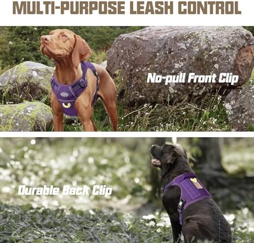 AUROTH Dog Harness for Large Dogs, No Pull Tactical Dog Vest Heavy Duty - Image 2