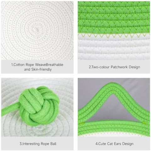 Cotton Rope Cat Bed, Instinct Hand Woven Cat Basket - Image 3