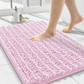 Smiry Bathroom Rugs 24X16, Extra Soft Rubber Backing Chenille Bath Mats by Smiry