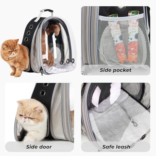 Lollimeow Expandable Bubble Cat Carrier Backpack, Supports up to 16 lbs - Image 6