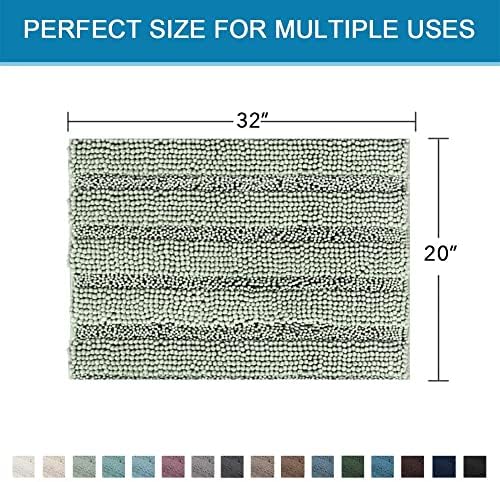 H.VERSAILTEX Bath Rugs for Bathroom Non Slip Bath Mats Extra Thick Chenille - Image 2