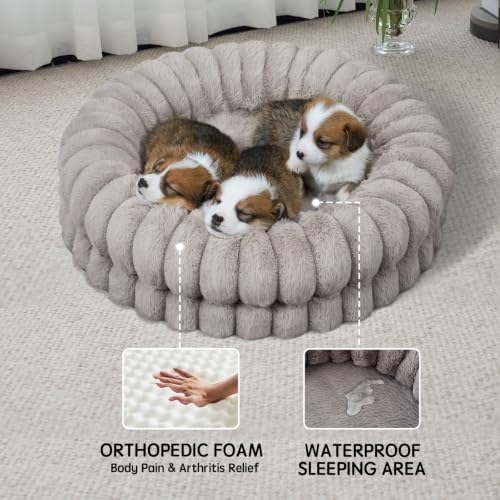BALANCE Luxury Donut Dog Bed, 24 Inches Round Dog Beds - Image 4
