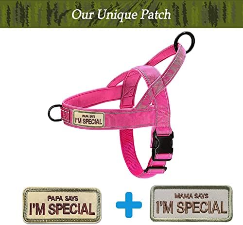 No Pull Dog Harness Pink for Small Medium Large Sized Dog, Reflective Escape - Image 3