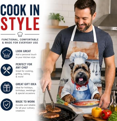 Caroline's Treasures Bouvier des Flandres The Chef Apron Cooking Kitchen Server - Image 2