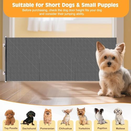 15 Inch Retractable Step‑Over Dog Gate, Adhesive Mount Pet Barrier - Image 5