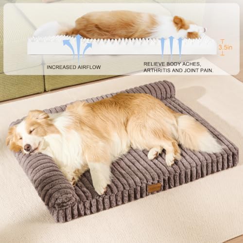 Orthopedic Medium Dog Bed Furry Pet Bed, Washable Cover 30''X20'' - Image 5