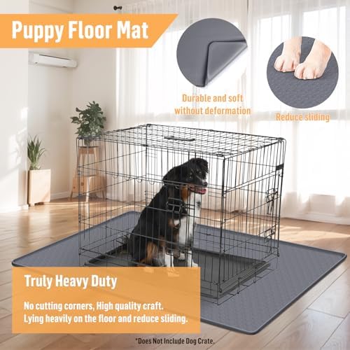 Silicone Dog Bed Mat 51"x 25.6" Crate Mat - Image 5