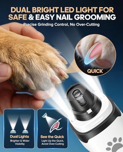 Ultra-Quiet Dog Nail Grinder | Stress-Free - Image 3