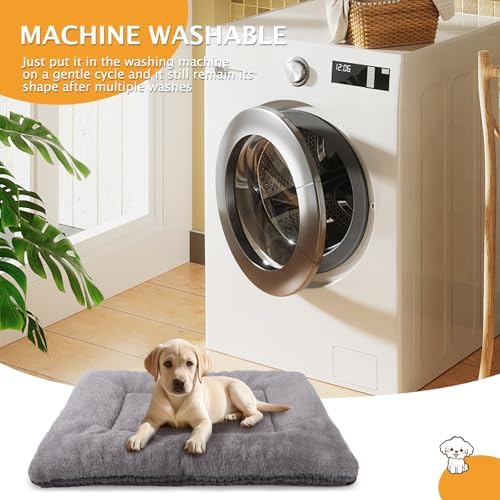 Reversible Dog Bed Mat with Plush and Corn Velvet, Soft Warm Pet Cushion - Image 6