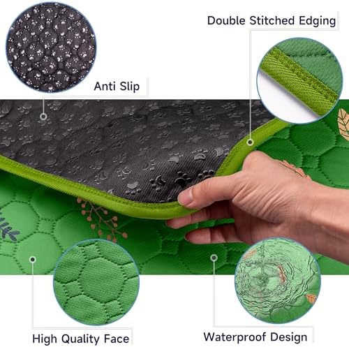 Sunheir Washable Pee Pads for Dogs 72"x72", Extra Large Reusable Puppy Pads Pet - Image 4