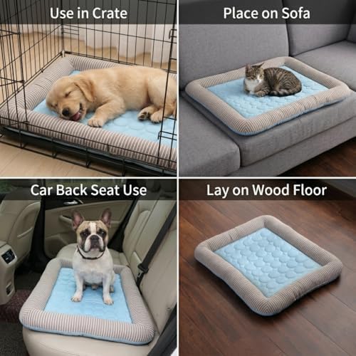 Dog Cooling Bed Summer Sleeping Cool Ice Silk Bed - Image 7