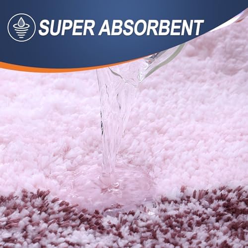 OLANLY Bathroom Runner Rug 44x20, Extra Soft Absorbent Microfiber Bath Rugs - Image 4